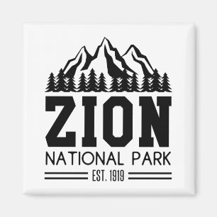 Imán Parque nacional Zion Utah EE.UU. Senderismo al air