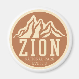 Imán Parque nacional Zion Utah Estados Unidos Retro al 
