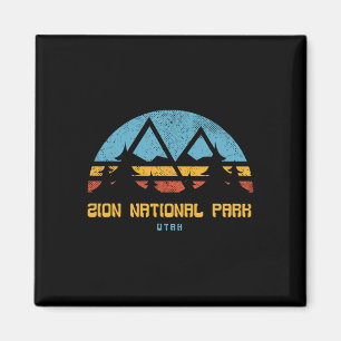 Imán Parque Nacional Zion Utah Regalo Retro Vintage Sen
