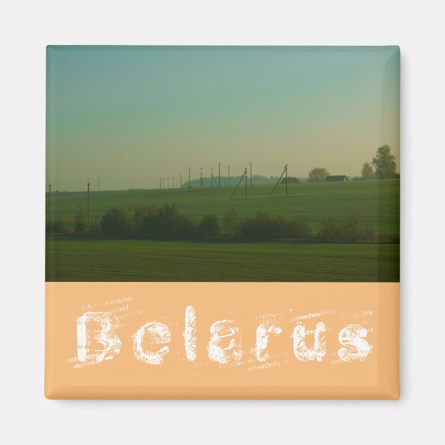 Imán Parque natural de campo de prado magnético de Biel (Frente)