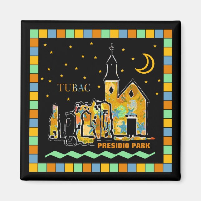 Imán Parque Presidio de Tubac Magnet (Frente)