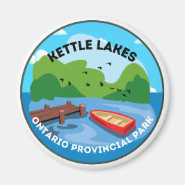 Imán Parque Provincial de los Lagos de Kettle Ontario