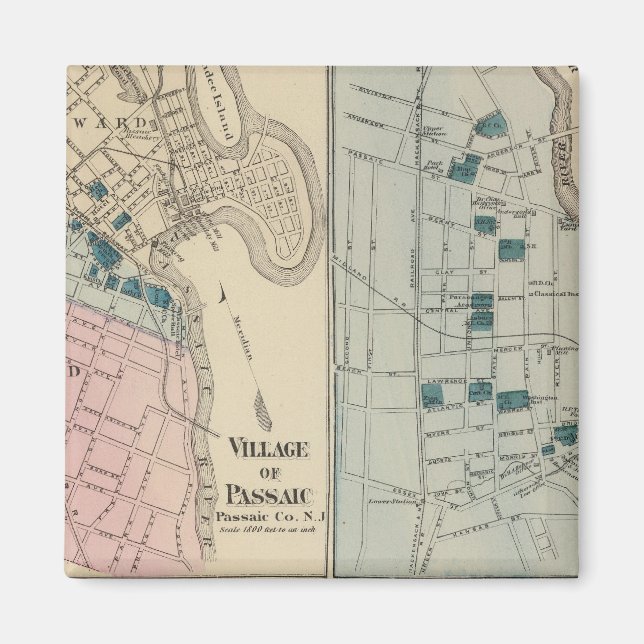 Imán Parque Rutherfurd, Passaic, Hackensack (Frente)