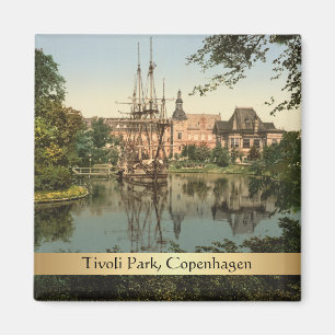 Imán Parque Tivoli, Copenhague, Dinamarca