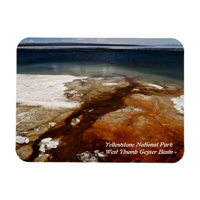 IMÁN PARQUE YELLOWSTONE, CUENCA DEL GÉISER WEST THUMB ( (Horizontal)