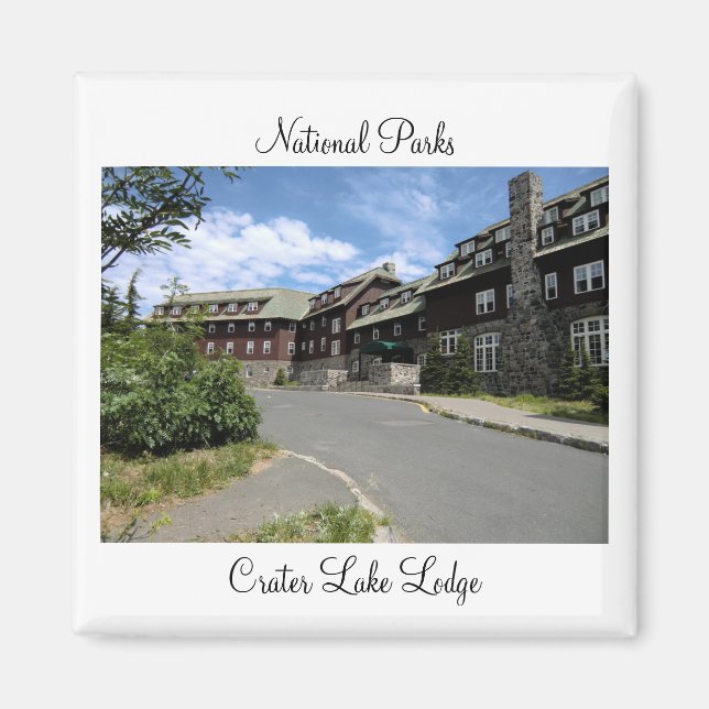 Imán Parques nacionales - Crater Lake Lodge Magnet (Frente)