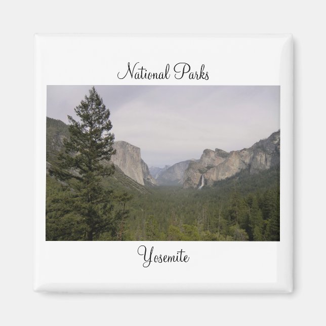 Imán Parques nacionales - Yosemite Magnet (Frente)