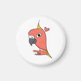 Imán Parrot ASL I Love You - Diseño de Cultura Sorda