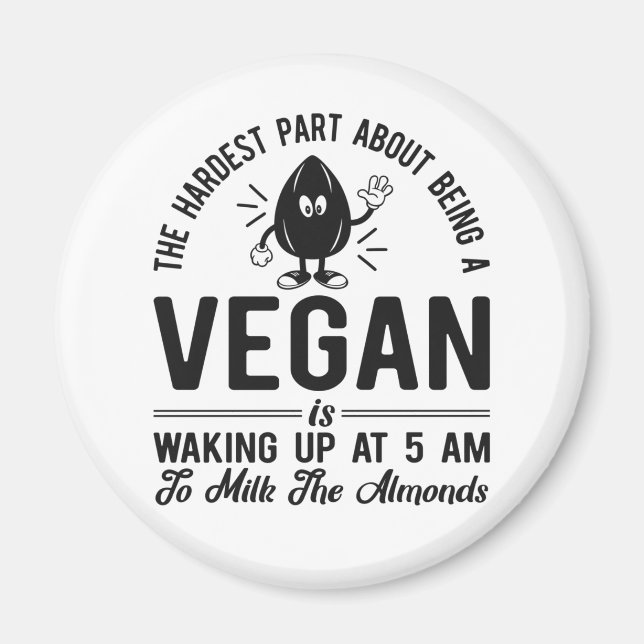 Imán Parte más dura Vegan, Leche los almendros, diverti (Frente)