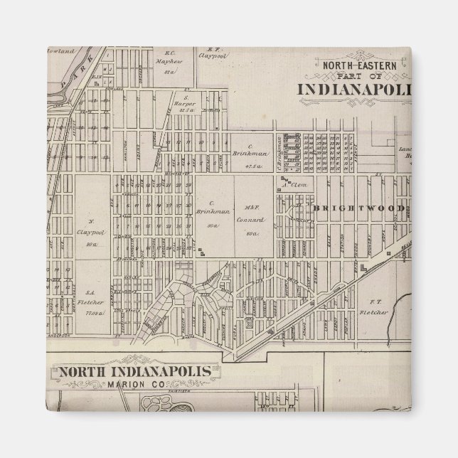 Imán Parte nororiental de Indianápolis (Frente)