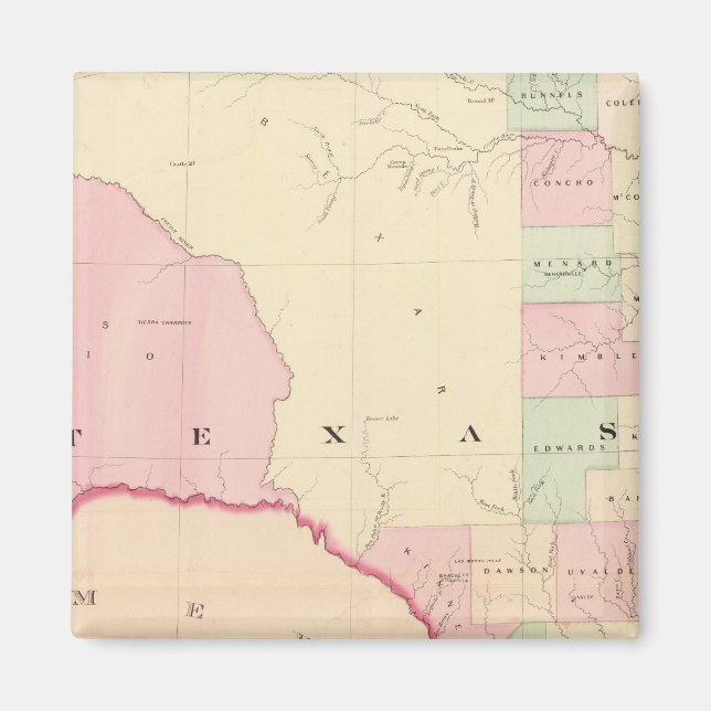 Imán Parte W de Texas (Frente)