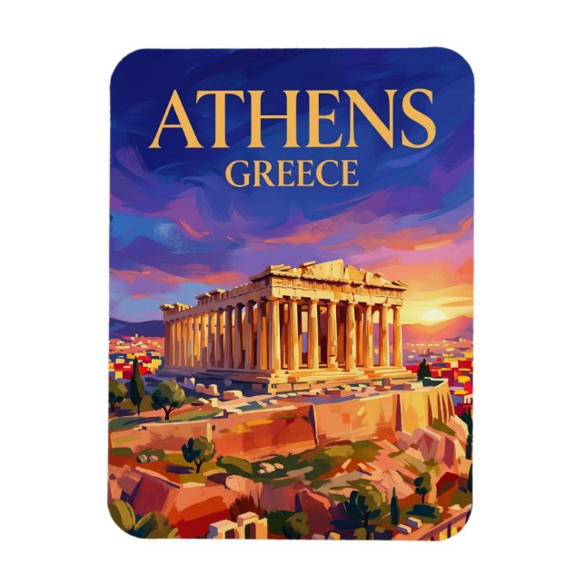 Imán Partenón (Acrópolis) Grecia (Vertical)