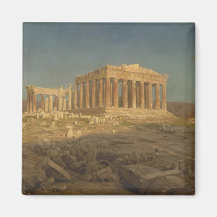 Imán Partenón (antiguo templo griego, monumento de Aten