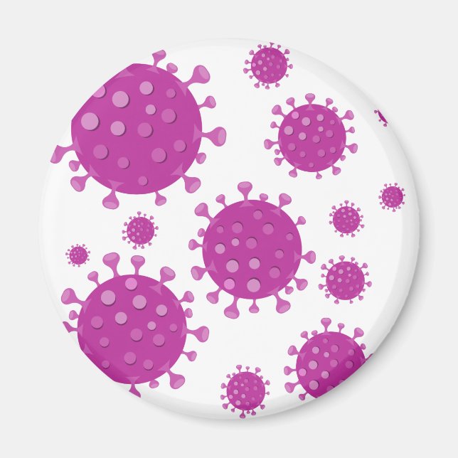 Imán Partícula viral púrpura (Frente)