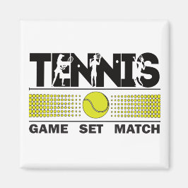 Imán Partida de juego de tenis