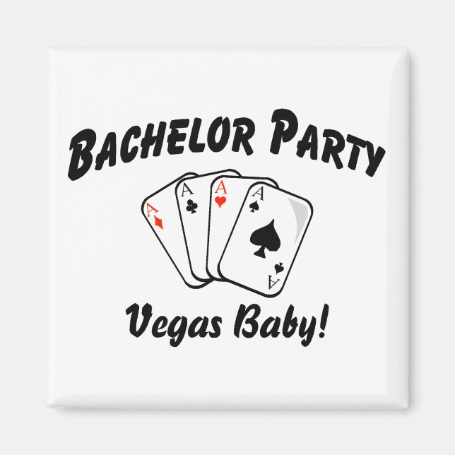 Imán Partido Bachelor de Las Vegas (Frente)