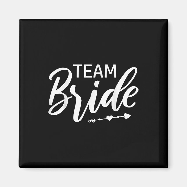 Imán Partido de Boda de Novia en Equipo (Frente)