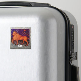 Imán Partido de Cumpleaños del Rótulo Leo Lion Zodiac