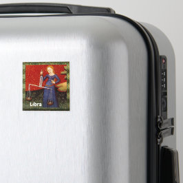 Imán Partido de Cumpleaños del Rótulo Libra Zodiac