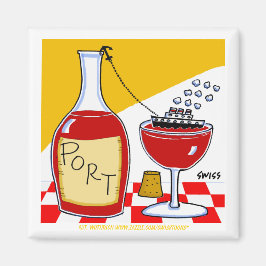 Imán Partido de Degustación de Vino Port Favorece a Per