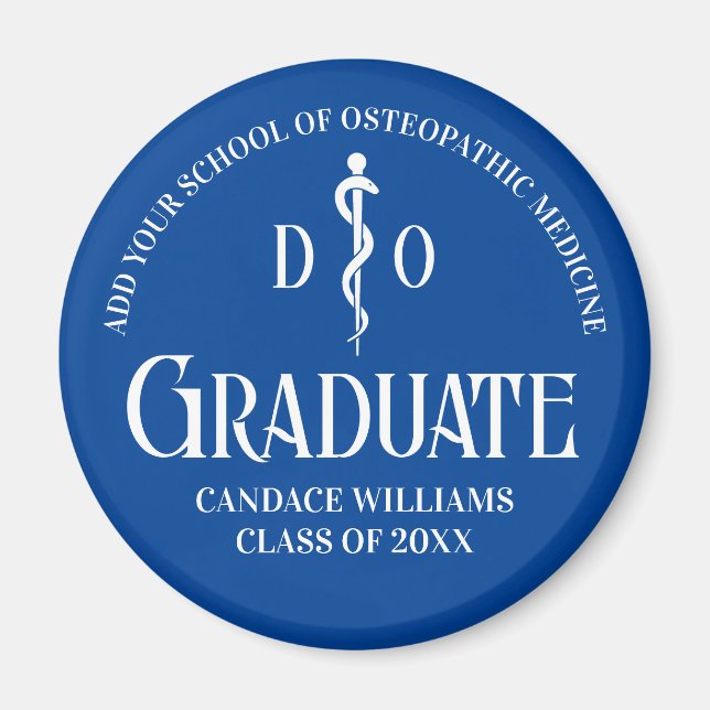 Imán Partido de Graduación de la Escuela Médica Osteopá (Frente)