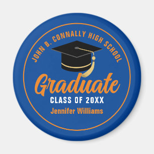 Imán Partido de Graduación de Personalizado de Graduado