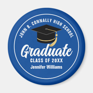 Imán Partido de Graduación del Personalizado de Graduad