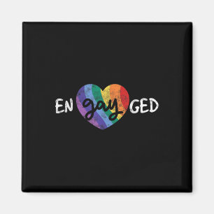 Imán Partido De La Boda Lgbt Comprometido Partido De La