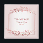 Imán Partido de la Boda Peach Pink deja moderno<br><div class="desc">El Peach Pink de la Fiesta de la Boda deja un imán moderno. Diseño único,  bonito y elegante. Fácil de personalizar. El estilo de letra,  el tamaño y los colores se pueden cambiar. Elementos coincidentes disponibles.</div>