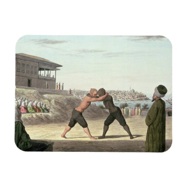 Imán Partido de lucha libre, Constantinopla (p/c sobre  (Horizontal)