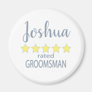 Imán Partido de novias y bodas 5 Estrellas Groomsman