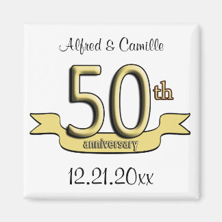 Imán Partido del 50 Aniversario del personalizable Favo