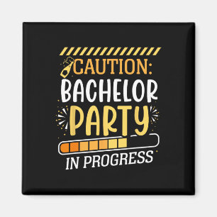 Imán Partido del bachiller en curso Groom Bride Tea