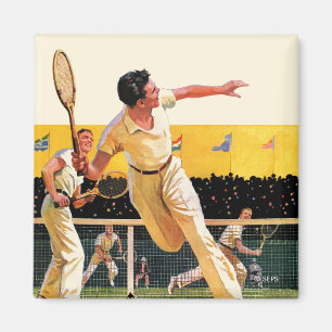 Imán Partido del tenis de los dobles