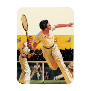 Imán Partido del tenis de los dobles