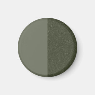 Imán partido verde musgo moderno – Personalizable