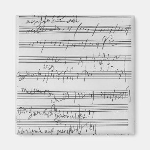Imán Partitura musical manuscrita