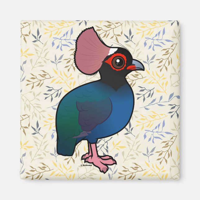 Imán Partridge Crested Birdorable (Frente)