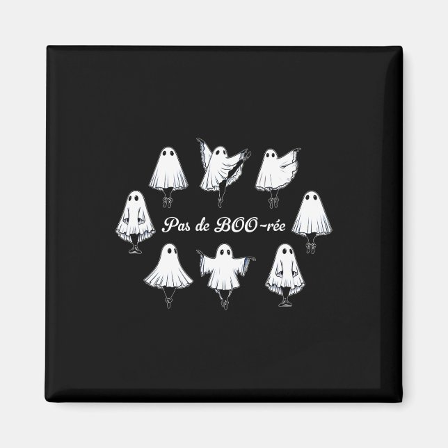 Imán Pas De Boo-rée Funny Ballet Fantasma Baila Hallowe (Frente)