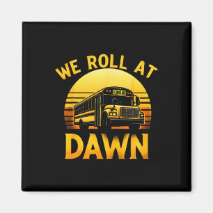 Imán Pasamos En El Autobús Escolar Retro Dawn 100 Días 