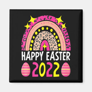 Imán Pascua 2022 arcoíris linda feliz pascua 2022 mujer