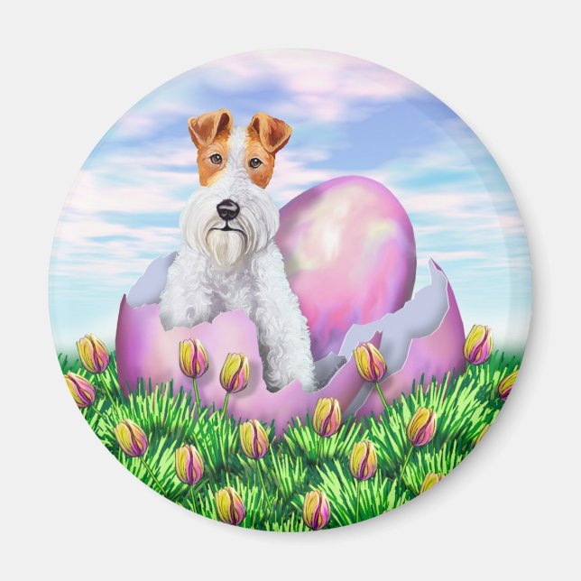 Imán Pascua de Fox Terrier (Frente)