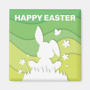 Imán Pascua feliz personalizado de Pascua
