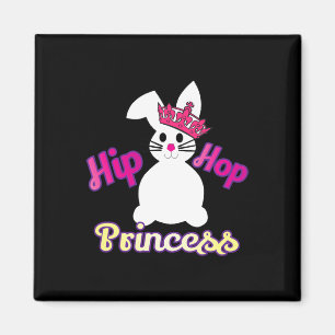 Imán Pascua Para Chicas Niños Hip Hop Princesa Conejo C