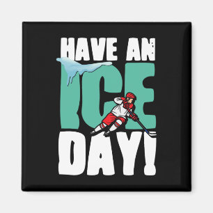 Imán Pase Un Día De Hielo Deportes De Invierno Hockey H