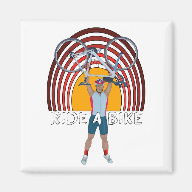 Imán Pasear en bicicleta (Frente)