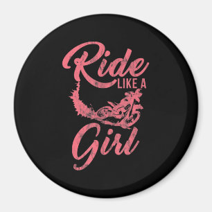 Imán Paseo Como Un Regalo Funny De Motocicleta Chica
