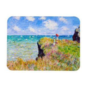 Imán Paseo de Clifftop en Pourville Claude Monet