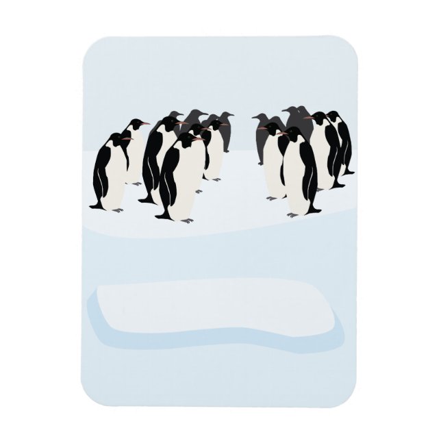 Imán Paseo de Pingüinos (Vertical)