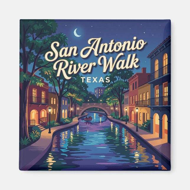 Imán Paseo del río San Antonio Texas (Frente)